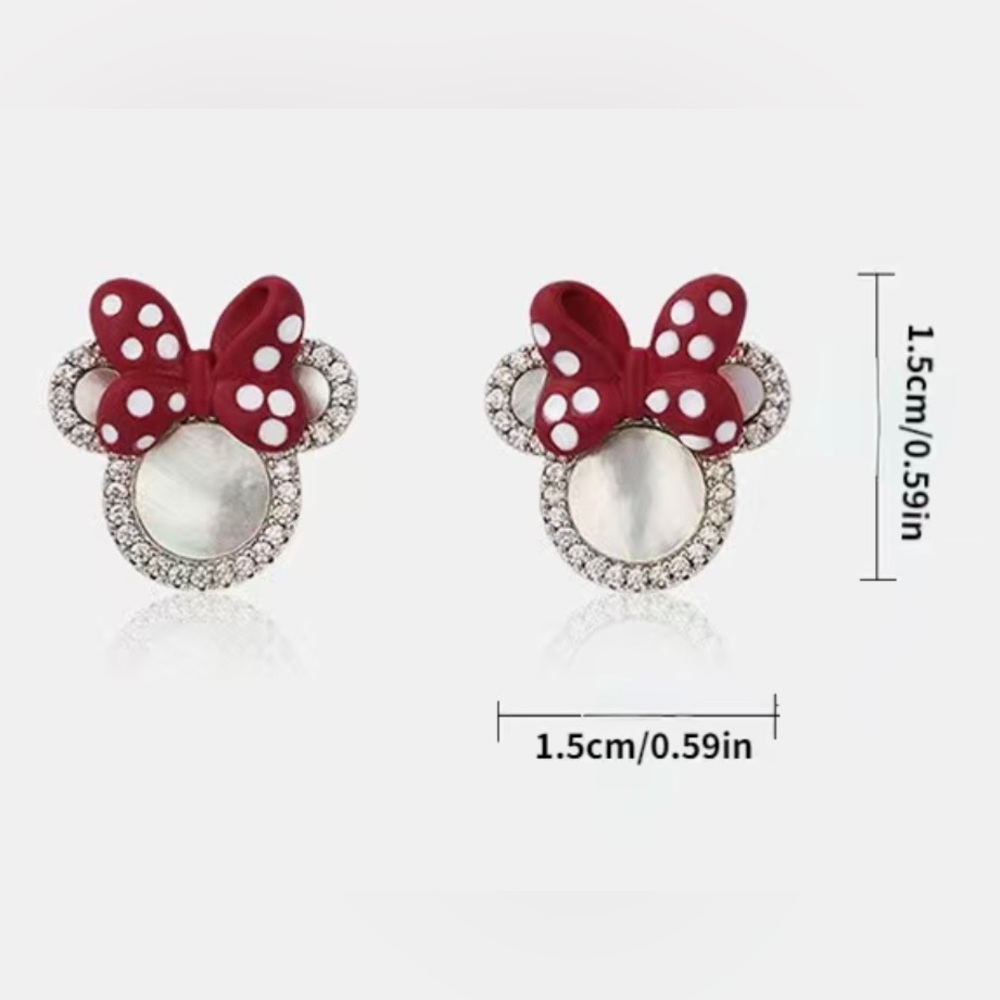 NWT Adorable cartoon Mouse Stud Earrings - Picture 6 of 7